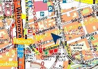 mapka AVE Hlavní nádraží